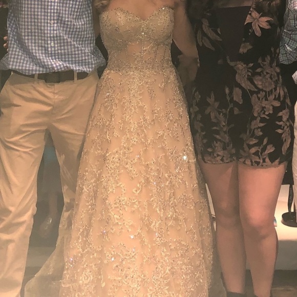 Mon Cheri Ellie Wilde corset prom dress - Picture 5 of 5